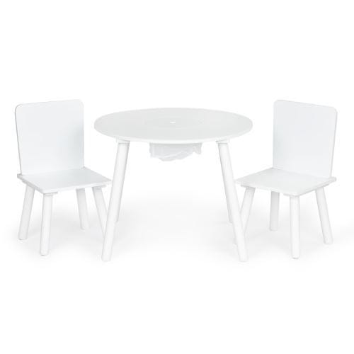 EcoToys WH135 Detský stôl s dvoma stoličkami biela